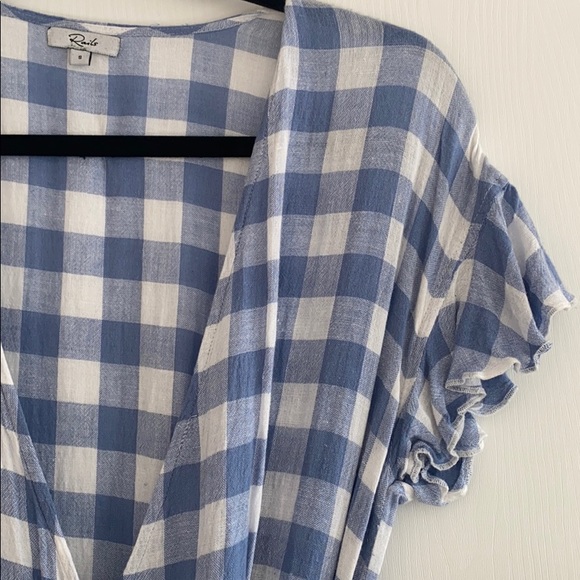 Rails Brigitte Wrap Mini Dress Buffalo check - Picture 7 of 8